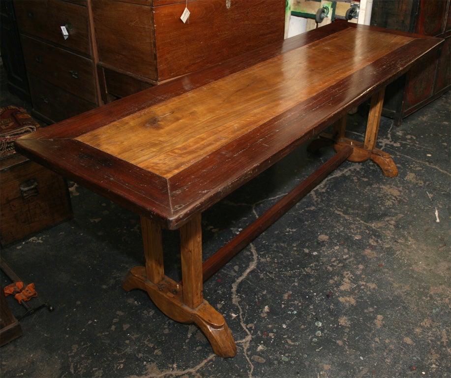 Framed Plank Desk, Ironwood & Rosewood