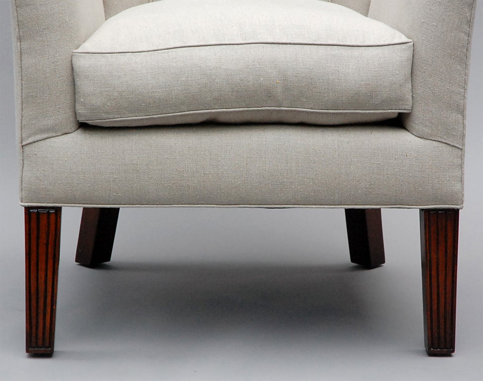 custom fabric armchair