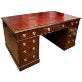 Antique ENGLISH PEDESTAL DESK