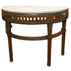 Late 18th Century Demilune Console 4