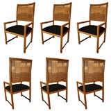 Edward Wormley for Dunbar Set of 6 Dining Chairs