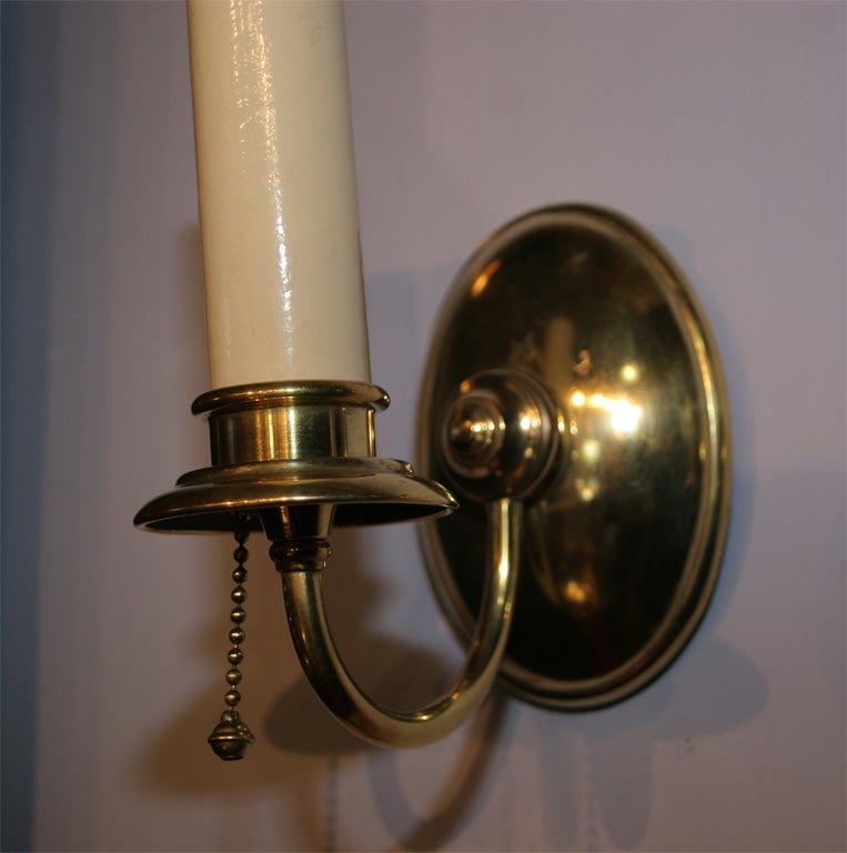 Brass EF Caldwell Sconces