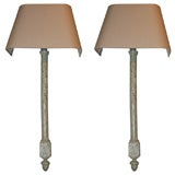 pair of sconces made from architectural parts