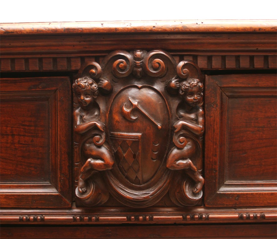 Renaissance Bombacci { which means chest with many carved figures}
with original paw feet