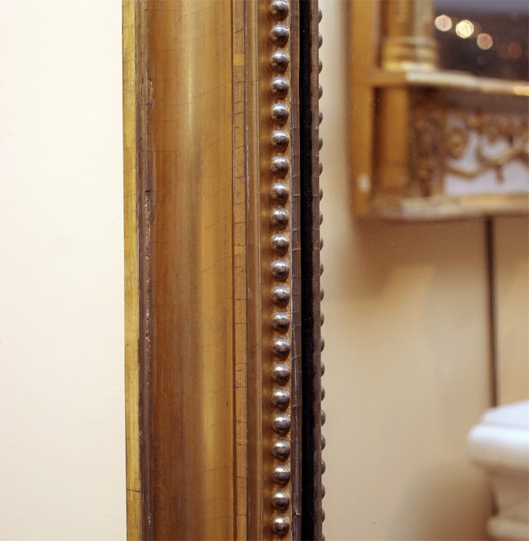 19th Century Italian Neoclassical Gilt Mirror Attributed to Giovan Battista Dolci For Sale