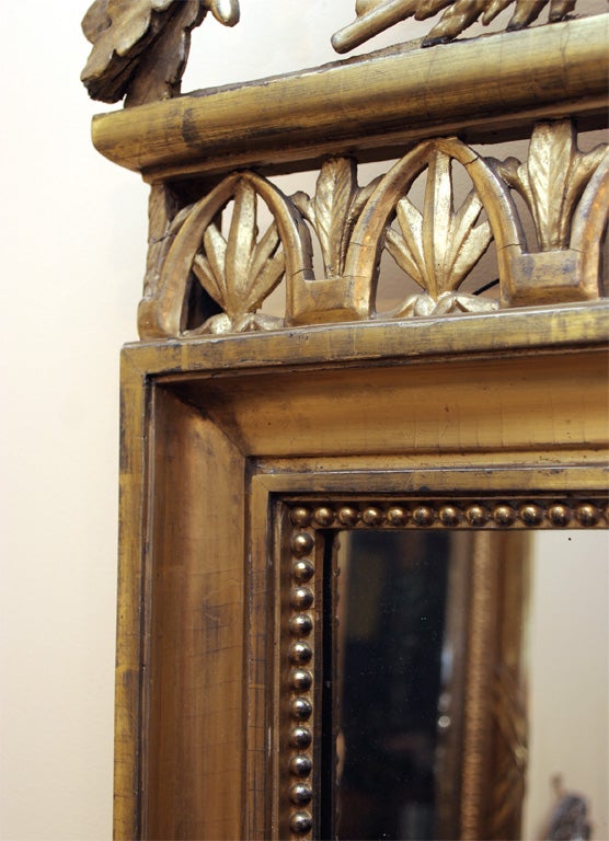 Italian Neoclassical Gilt Mirror Attributed to Giovan Battista Dolci For Sale 2