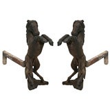 A pair of andirons