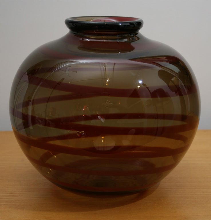 Art Deco Glass Vase by Nancy Daum