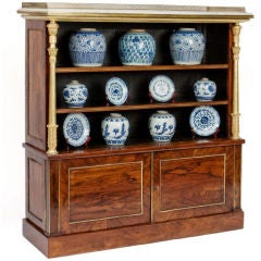 Antique Regency Rosewood Bookcase