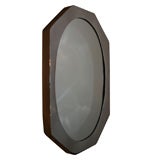 1970's Octagonal Stainless Steel Mirror