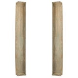 Pair of Tall Half Columns
