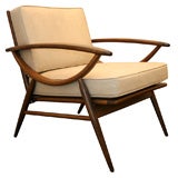 Italian Walnut Lounge Chair (2 available)