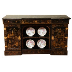 Rare papier mache and japanned sideboard