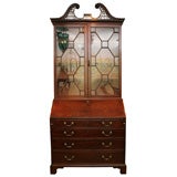 Very fine Chippendale period mahogany bureau bookcase