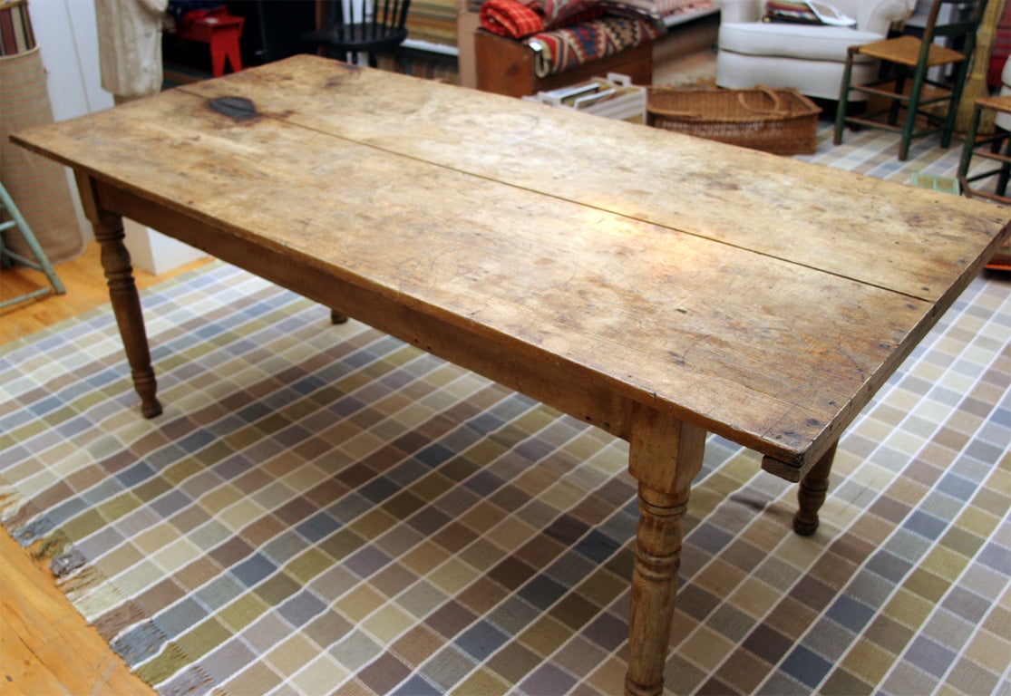 Wood Farm Table.