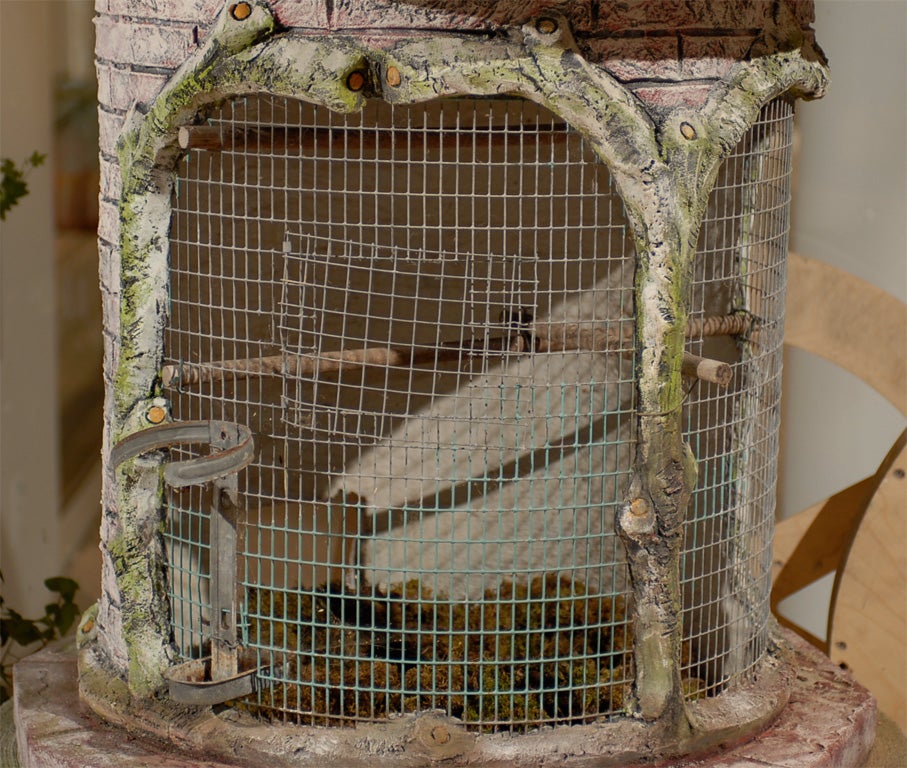 Mid-20th Century Large Stone Birdcage For Sale