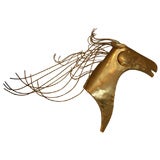 Brass Horse Sculpture