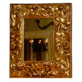 Italian Baroque Gilt Wood Mirror