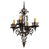 French Wrought Iron Chandelier