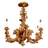 Giltwood chandelier