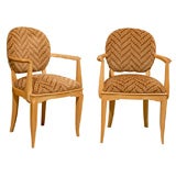 Pair of Armchairs in Sycamore