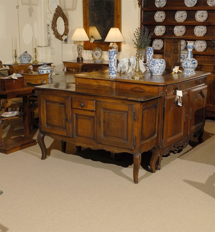 19th century Provincial French Narrow Buffet in Walnut