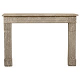 19th century Neoclassical Style Grey Marble Mantle
