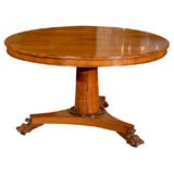 Regency  Rosewood  Center Table with Pedestal Base, c. 1820
