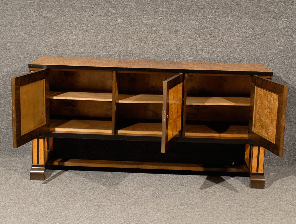 Birch Art Deco Sideboard Attributed to Eliel Saarinen For Sale