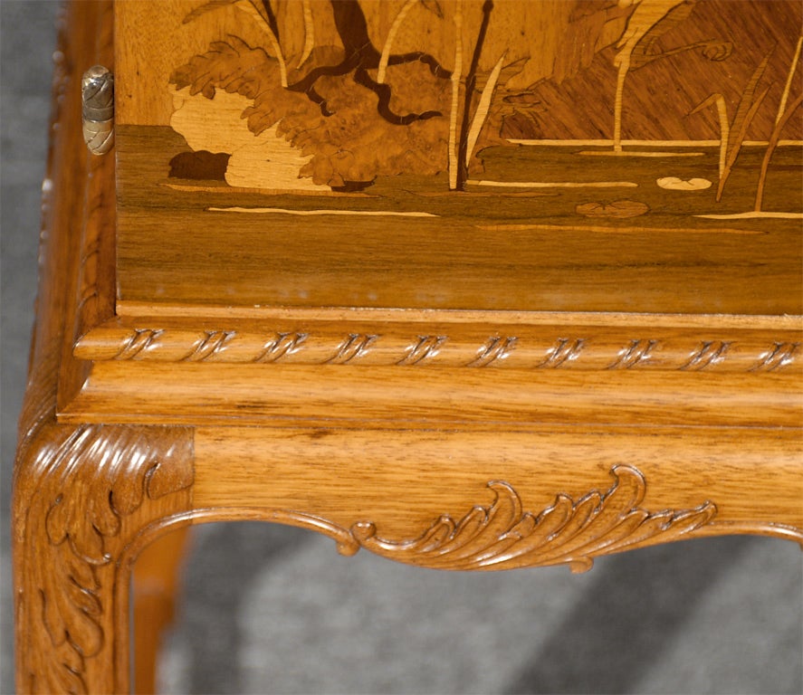 Swedish Art Deco Intarsia Bar Cabinet 1