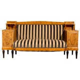 Antique Swedish Karl Johan (Biedermeier) Revival Settee Sofa