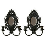 Louis XVI Style Cast Brass Sconces