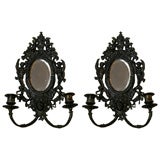 Louis XVI Style Cast Brass Sconces