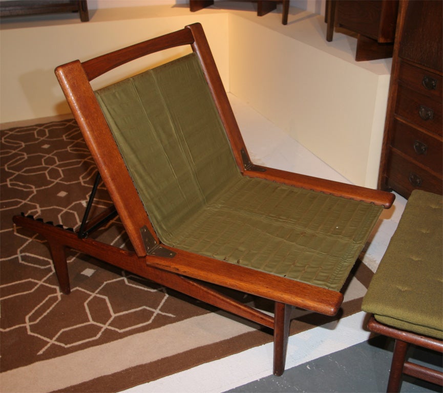 20th Century Recling Lounge Chair By Hans Wegner