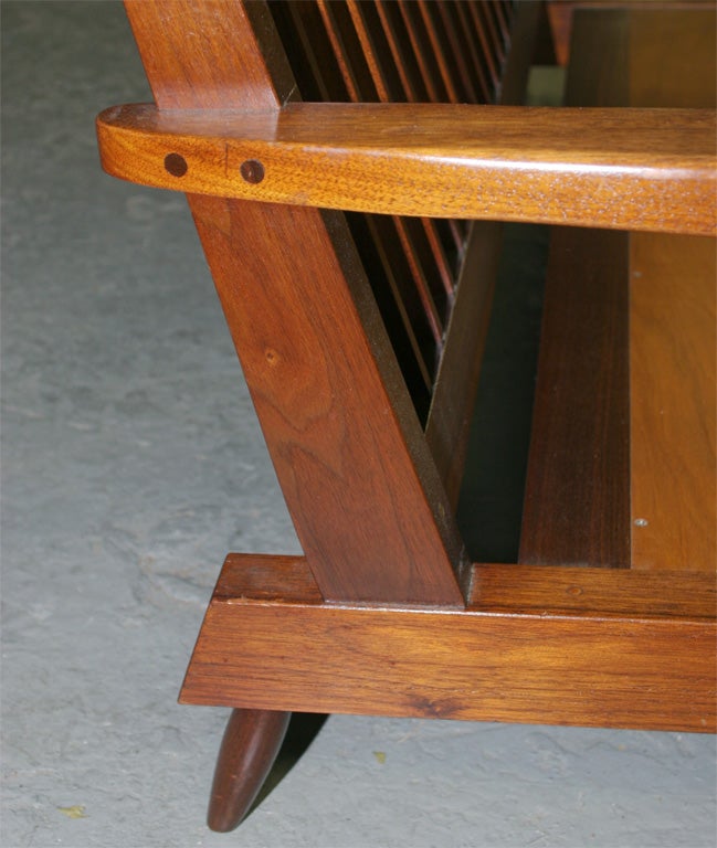 George Nakashima Studio Spindle Settee For Sale 2