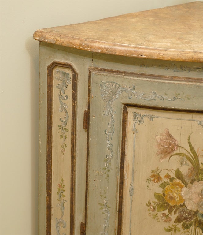 18th Century and Earlier 18th Century French Corner Cabinet For Sale