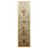 Antique 18th Century  French  Wallpaper Panel