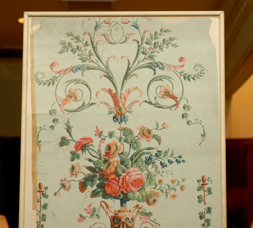 18th Century  French  Wallpaper Panel For Sale 2