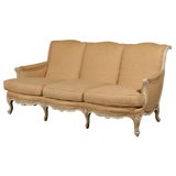 Antique Painted French Baroque Style Loveseat