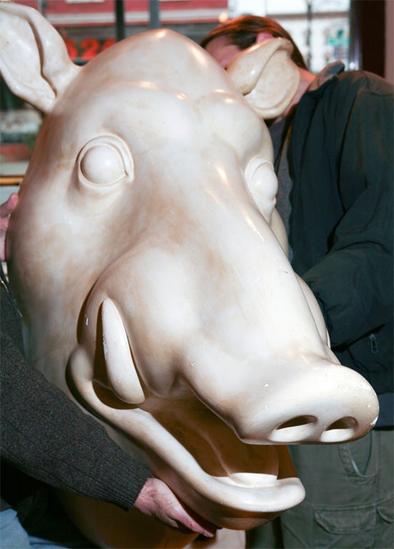 Boar Head Sculpture by Chemiakin