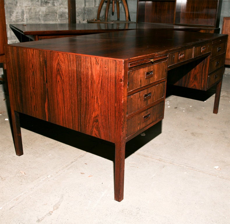 20th Century Danish Modern Rosewood Desk