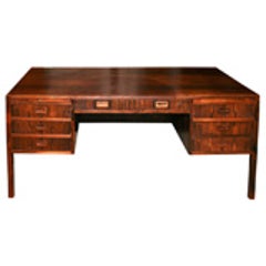Danish Modern Rosewood Desk 11