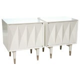 Glamorous Pair of 50's Night Stands