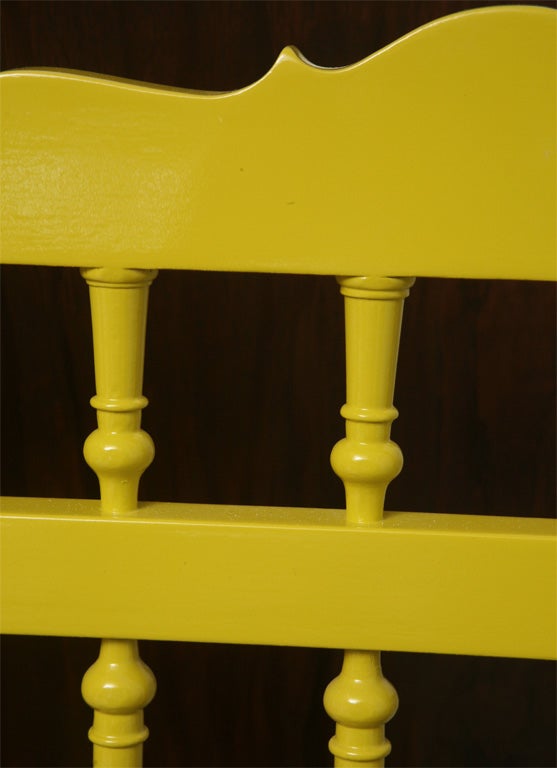 60's Mustard Lacquered Chairs 3