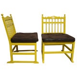 60's Mustard Lacquered Chairs