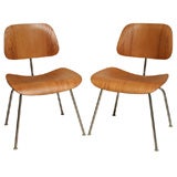Pair of Retro Eames DCM Chairs