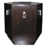 Pair of Dark Mahogany Hexagonal End Tables Pair of Dark Mahogany Hexagonal End Tables