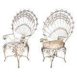 Peacock garden chairs