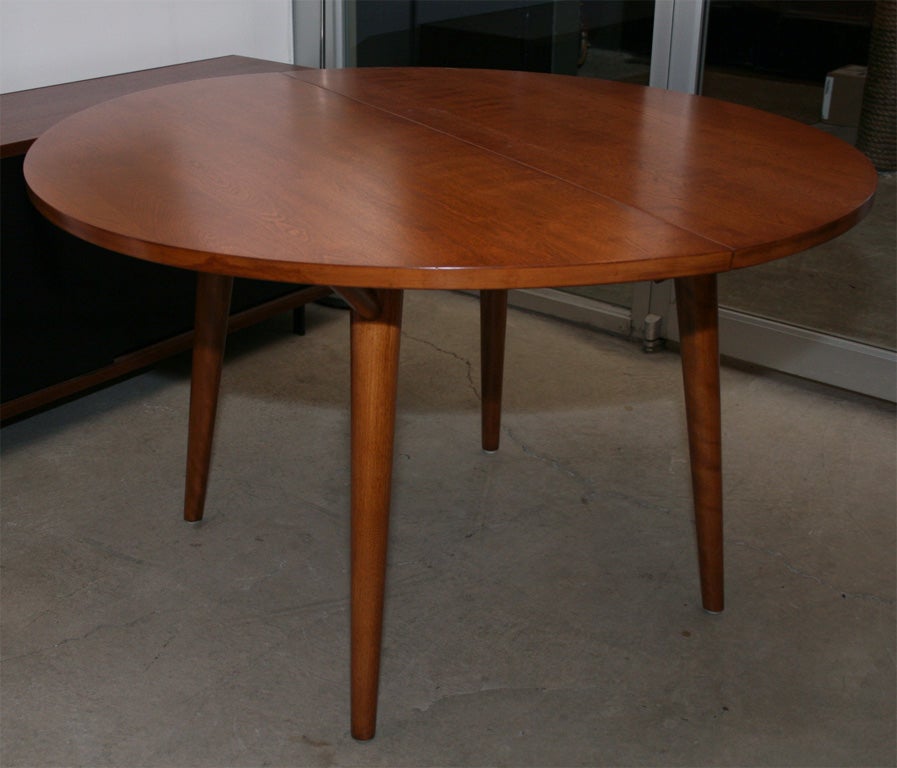 Maple 1950's dining table with 4 chairs by Conant Ball/Russell Wright
