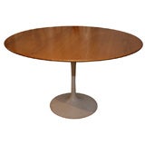 Eero Saarinen 48" oak topped tulip dining table-Knoll